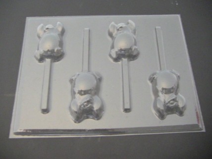 504sp Madagascar Penguins Chocolate or Hard Candy Lollipop Mold 504sp Madagascar Penguins Chocolate or Hard Candy Lollipop Mold